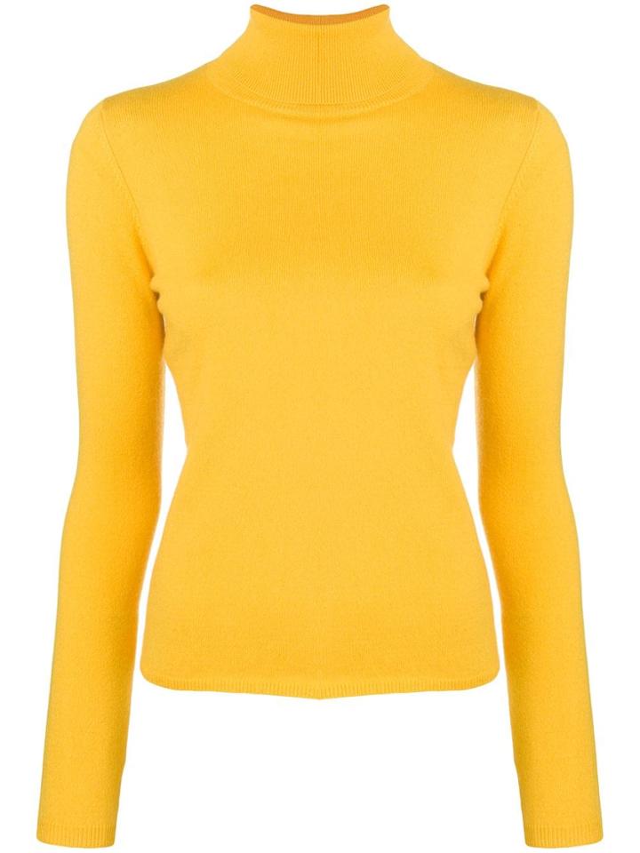 Allude Turtleneck Sweater - Yellow & Orange