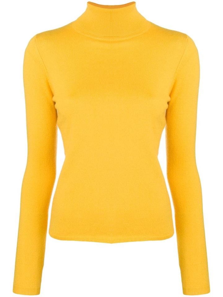 Allude Turtleneck Sweater - Yellow & Orange