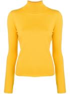 Allude Turtleneck Sweater - Yellow & Orange