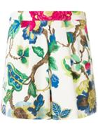Semicouture Floral-print Shorts - Nude & Neutrals