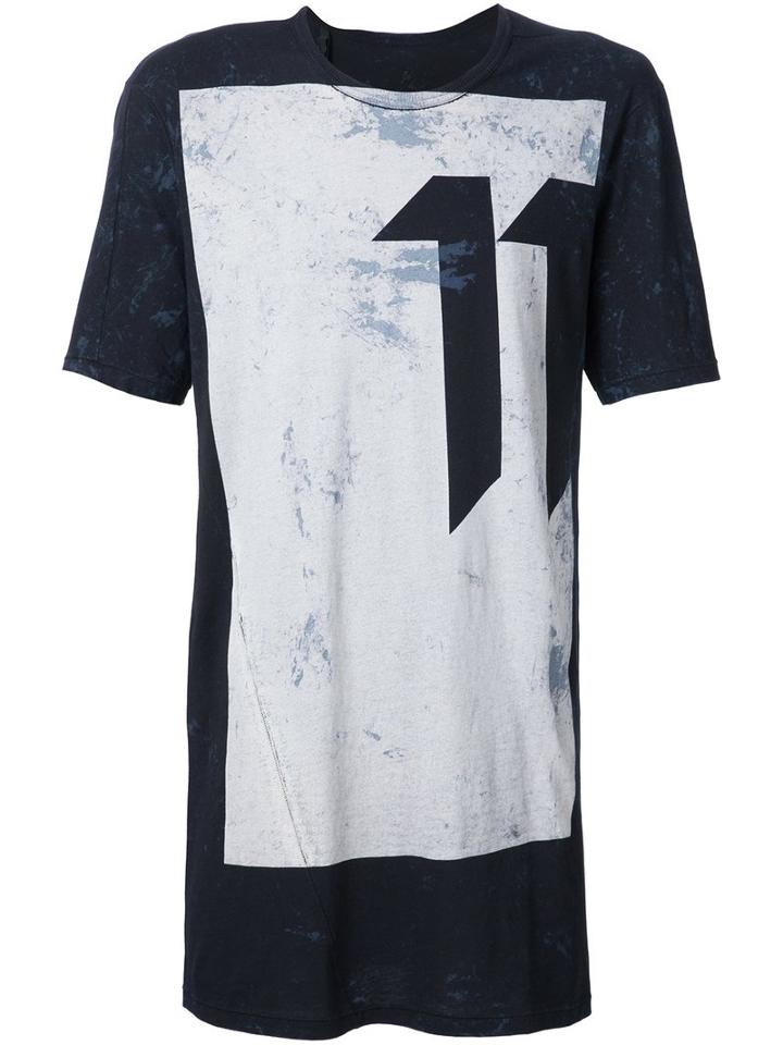11 By Boris Bidjan Saberi Logo Print T-shirt, Men's, Size: Xs, Black, Cotton