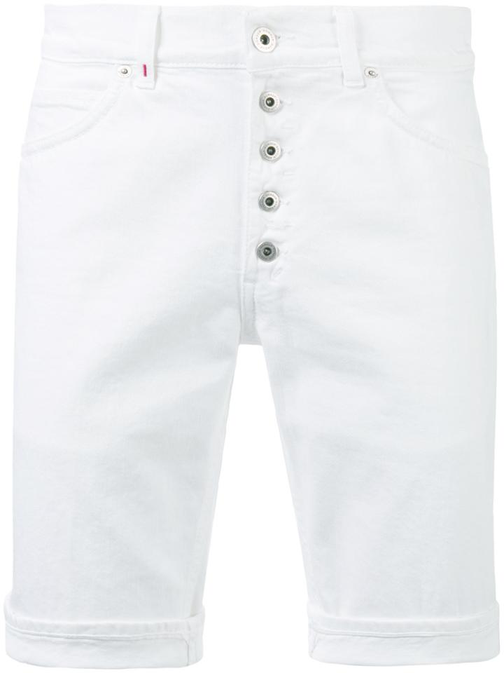 Dondup Buttoned Shorts - White