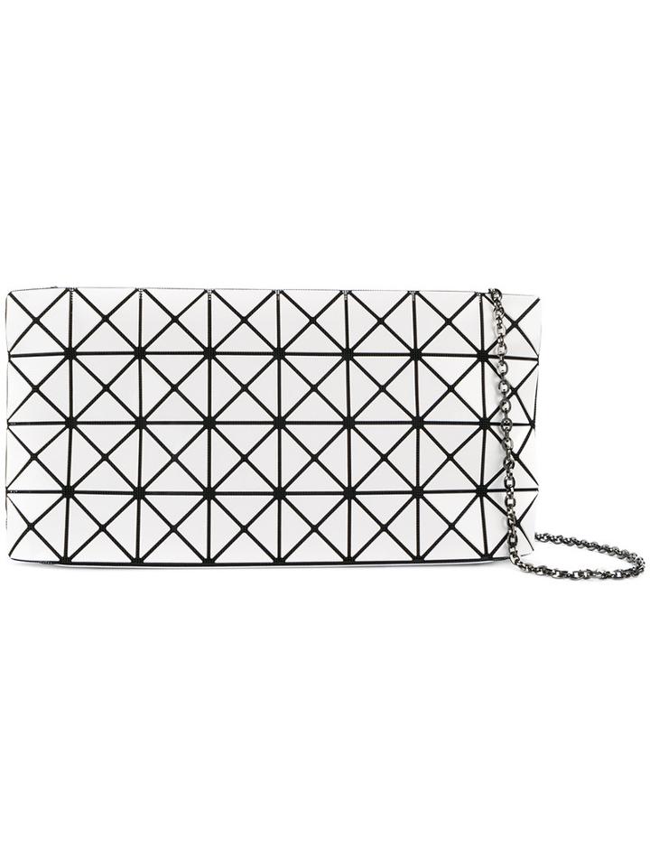 Bao Bao Issey Miyake - Embroidered Clutch Bag - Women - Polyester/zinc - One Size, White, Polyester/zinc