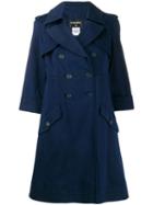 Chanel Pre-owned Double-breasted Midi Coat - Blue