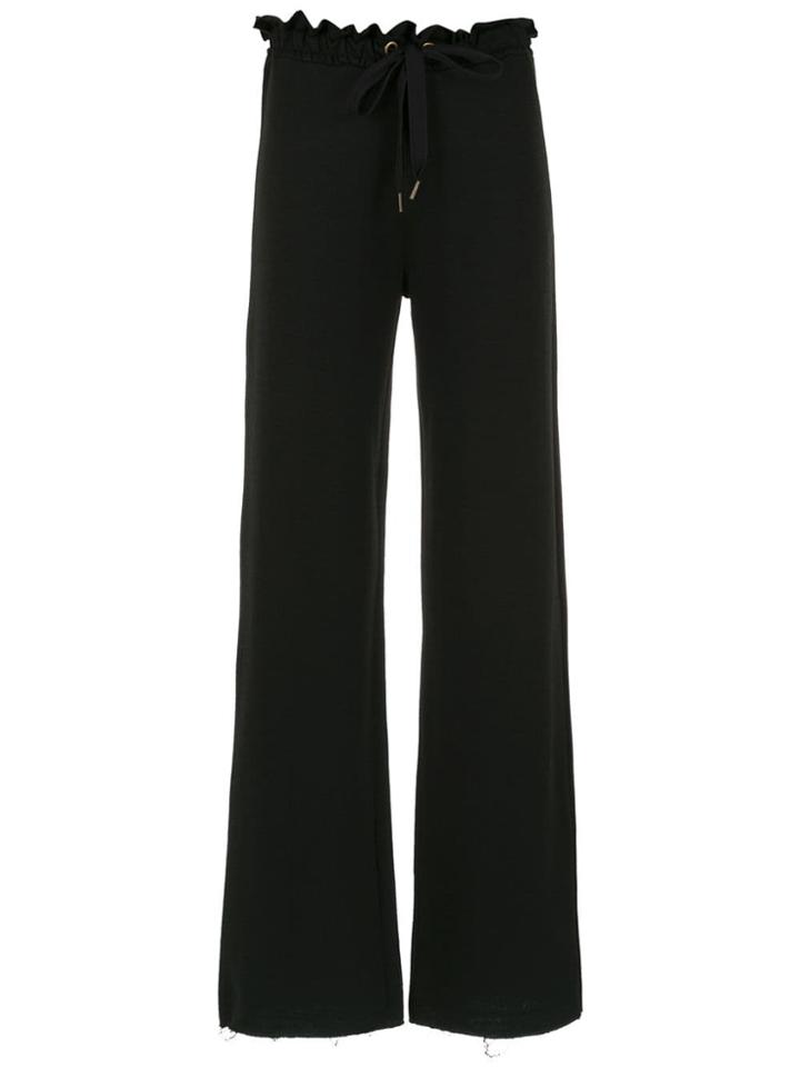 Nk Lace Up Palazzo Pants - Black