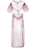 Simone Rocha Floral Print Tulle Apron Top