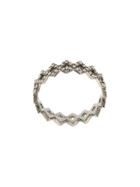 Eva Fehren 18kt Black Gold Rex Diamond Band - Silver