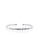 Suzanne Kalan 18k White Gold And Diamond Fireworks Zigzag Baguette