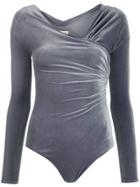 Alexandre Vauthier Wrap Bodysuit - Silver
