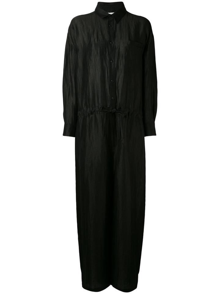 Reality Studio - Noss Jumpsuit - Women - Linen/flax/polyamide - M, Black, Linen/flax/polyamide