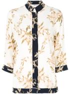Ganni - Embroidered Blouse - Women - Viscose Crepe - 38, Nude/neutrals, Viscose Crepe