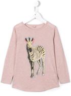 Stella Mccartney Kids 'barley' Zebra Print T-shirt, Girl's, Size: 6 Yrs, Pink/purple