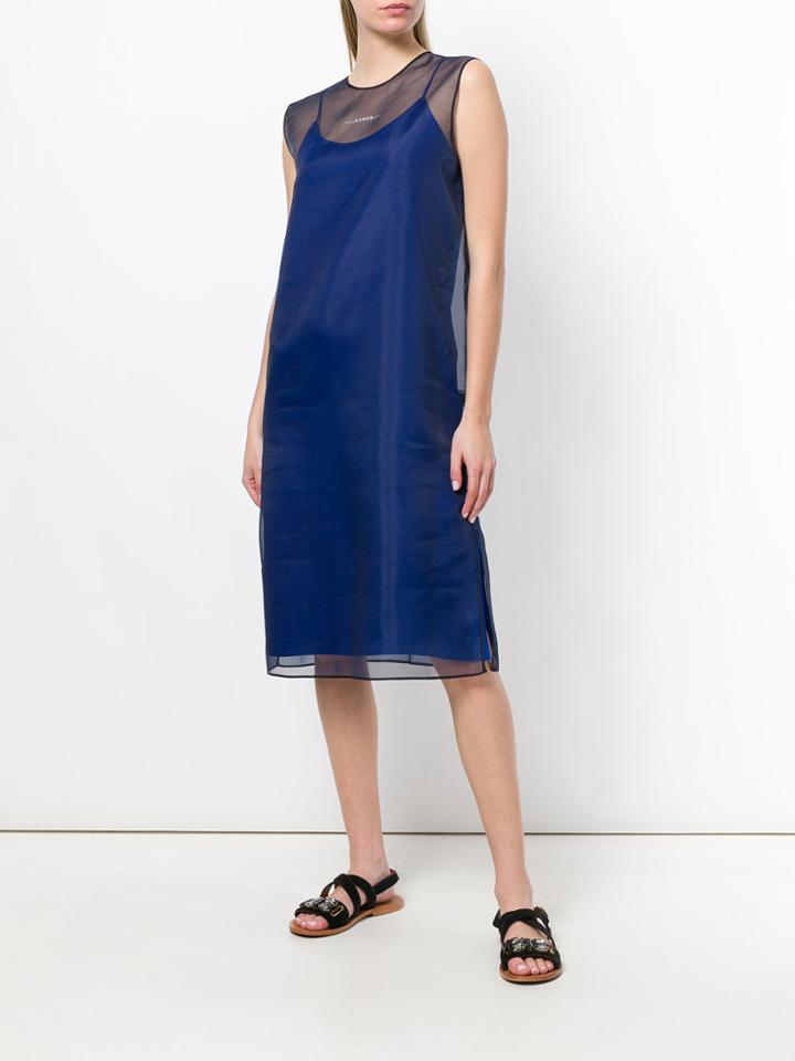 Demoo Parkchoonmoo Flared Midi Dress - Blue