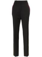 Calvin Klein 205w39nyc Slim Fit High-waisted Piping Trousers - Black