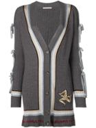 Marco De Vincenzo Trinacria Patch Cardigan - Grey