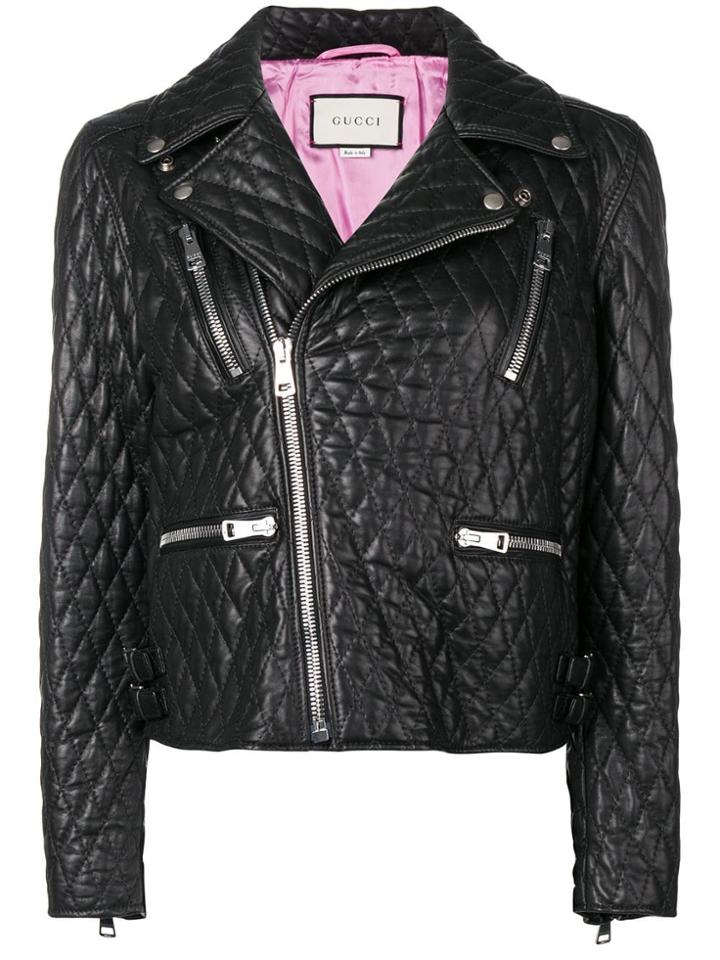 Gucci Quilted Biker Jacket - Black