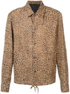 Alexander Wang - Leopard Print Shirt Jacket - Men - Lamb Skin - 48, Brown, Lamb Skin