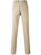 Loro Piana - Straight Pleated Trousers - Men - Cotton/linen/flax - 48, Nude/neutrals, Cotton/linen/flax