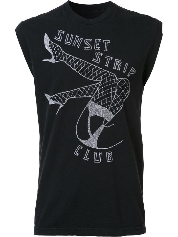 Local Authority Sunset Strip Tank Top, Adult Unisex, Size: Large, Black, Cotton
