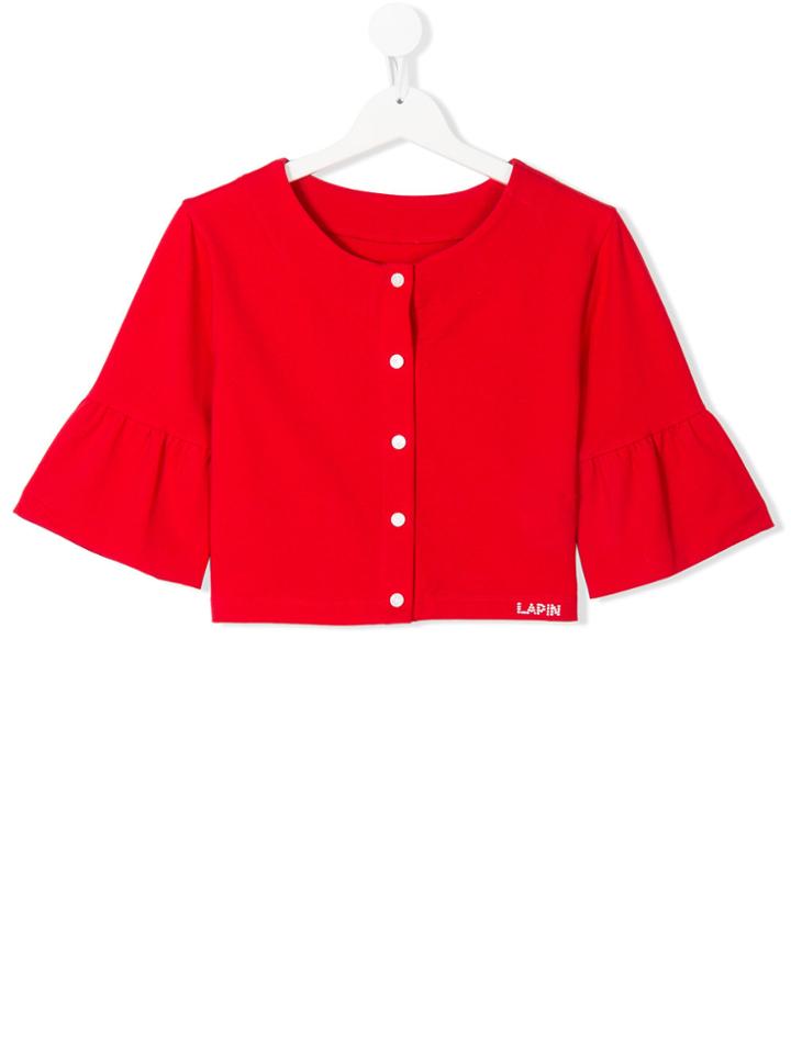 Lapin House Cropped Cardigan - Red