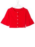 Lapin House Cropped Cardigan - Red