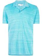 Orlebar Brown Spread Collar Polo Shirt - Blue