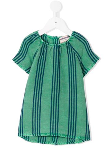 Bobo Choses - Striped Dress - Kids - Linen/flax/viscose - 3-6 Mth, Green