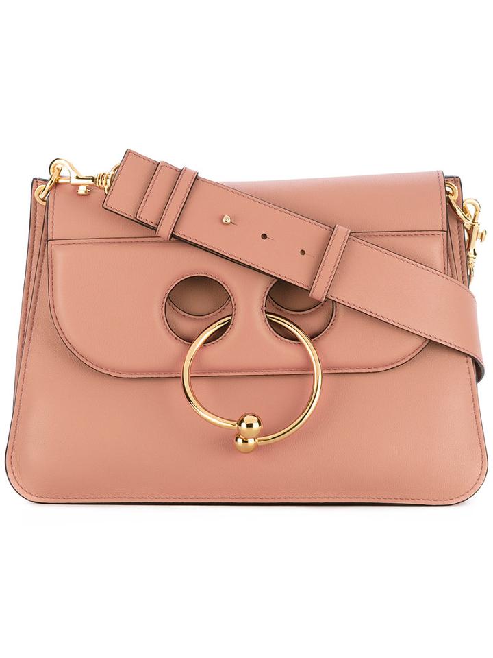 J.w.anderson Pierce Shoulder Bag, Women's, Pink/purple, Calf Leather/metal (other)
