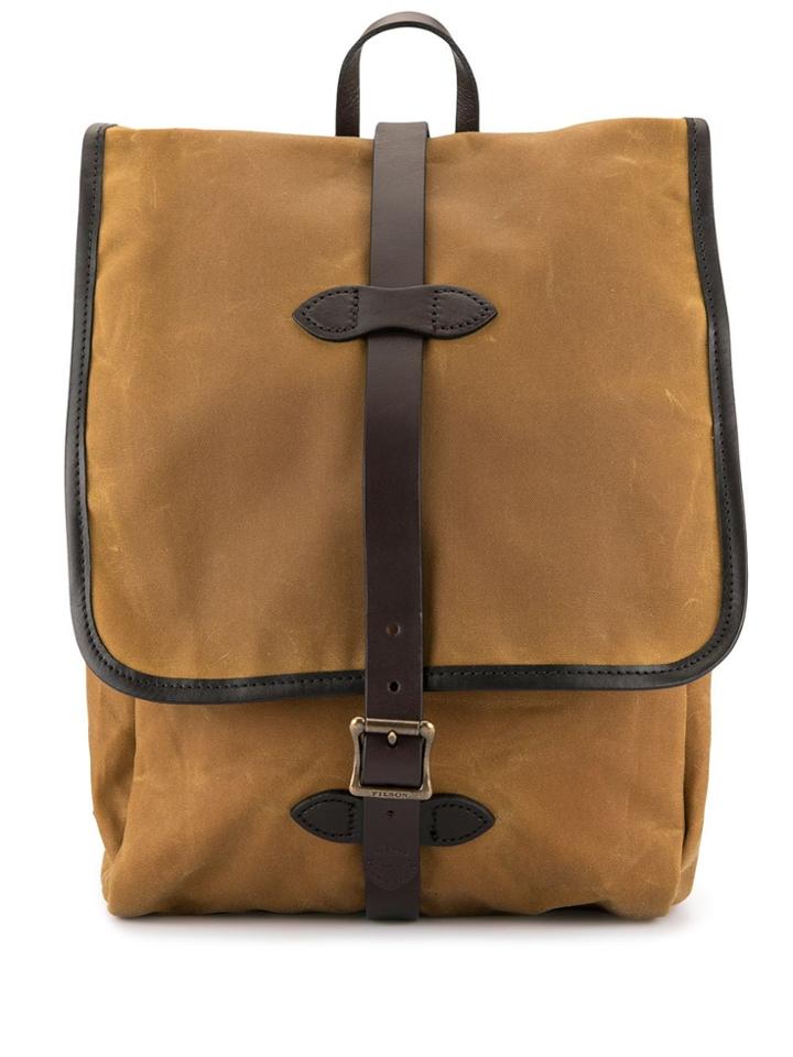 Filson Belted Flap Backpack - Brown
