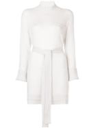 Lamberto Losani Wrap-around Knitted Top - White