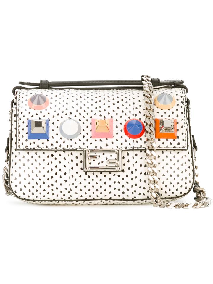 Fendi Double Micro Baguette Bag - Black