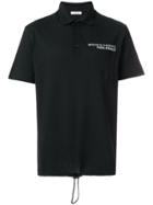 Valentino Drawstring Hem Polo Shirt - Black