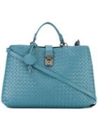 Bottega Veneta - Roma Intrecciato Tote - Women - Leather - One Size, Women's, Blue, Leather