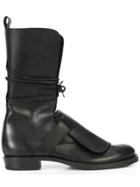 Ann Demeulemeester Lace-up Mid-calf Boots - Black