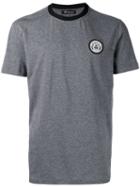 Versace Logo T-shirt, Men's, Size: 7, Grey, Polyamide/cotton/spandex/elastane