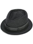 Maison Michel - Jac Hat - Women - Straw/polyester - M, Black, Straw/polyester