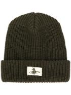Vivienne Westwood Ribbed Knit Beanie - Green