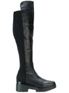 Albano Chunky Knee High Boots - Black