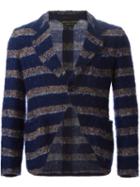 Comme Des Garçons Vintage Striped Jacket, Men's, Size: Small, Blue