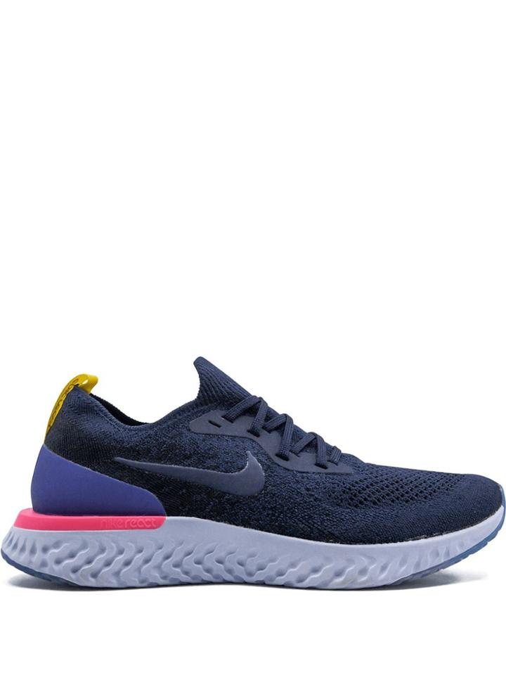 Nike Wmns Epic React Flyknit Sneakers - Blue