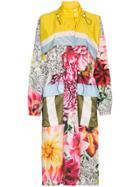 Mary Katrantzou Speck Paint By Numbers Floral Coat - Multicolour