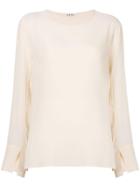 Barena Round Neck Blouse - Nude & Neutrals