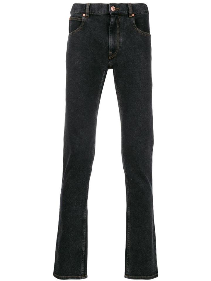 Isabel Marant Straight-leg Faded-effect Jeans - Black