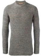 Nuur Crew Neck Jumper, Men's, Size: 48, Brown, Silk/nylon/wool