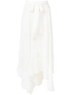 Zimmermann Embroidered Asymmetric Skirt - White