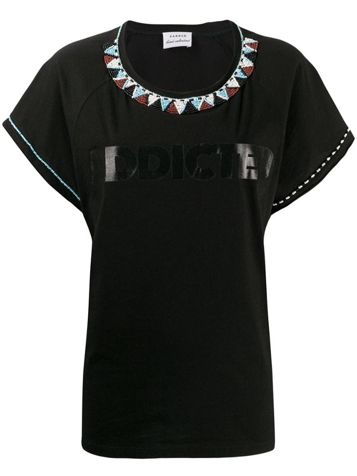 P.a.r.o.s.h. 'addicted' T-shirt - Black