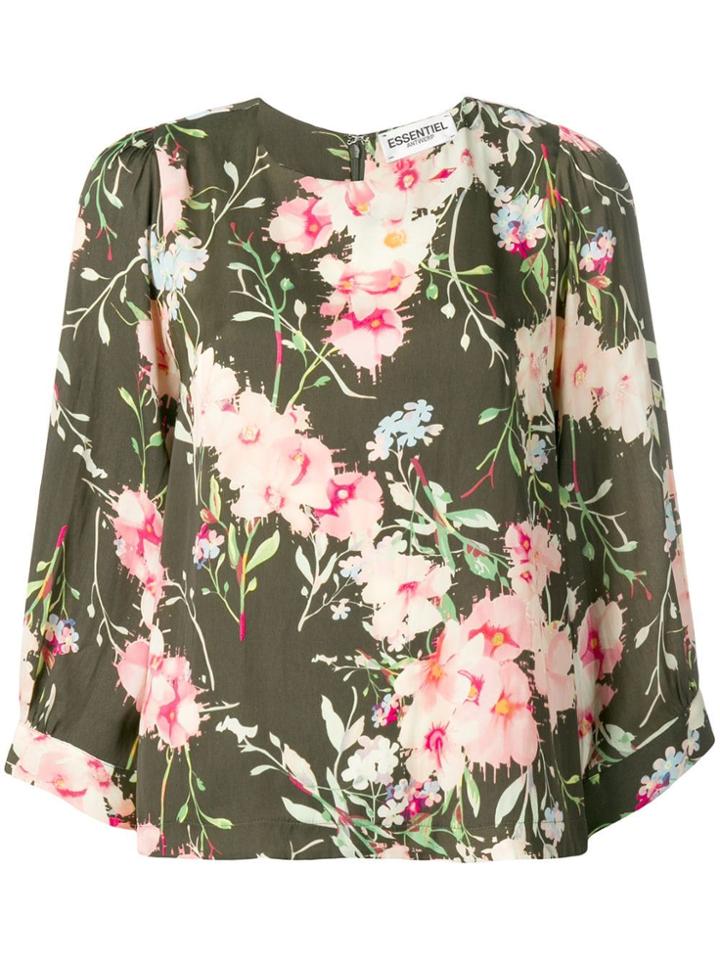 Essentiel Antwerp Floral Print Blouse - Green