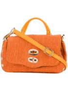 Zanellato Tote Bag, Women's, Yellow/orange, Calf Leather/cotton/polyurethane