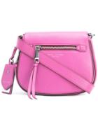 Marc Jacobs Small Recruit Nomad Saddle Bag, Women's, Pink/purple, Calf Leather