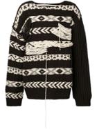 Calvin Klein 205w39nyc Oversized Geometric Print Jumper - Brown